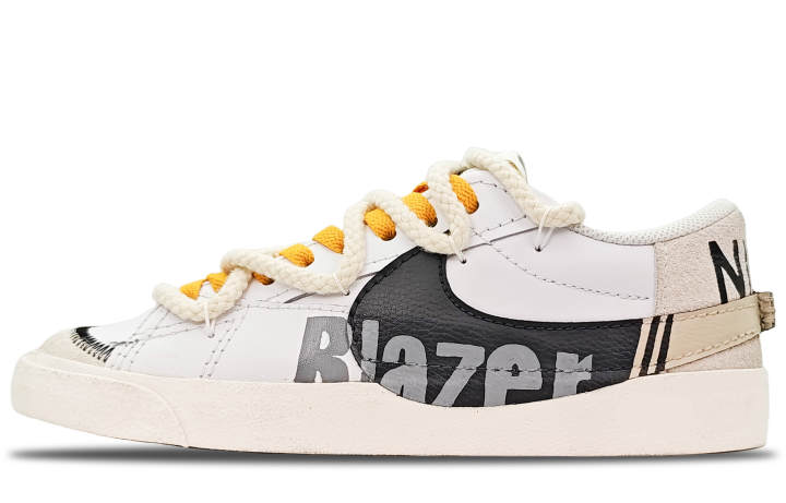 Nike Nike Blazer Low top Skateboard Shoes Men's Gray Black White
