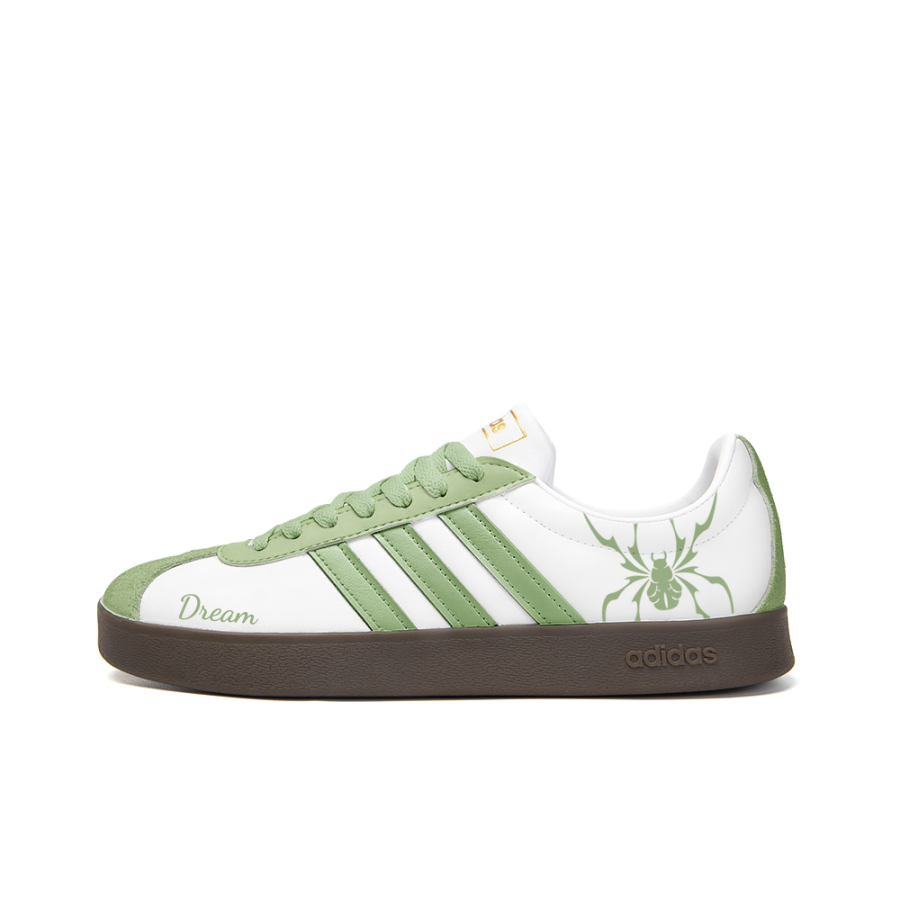 Adidas Neo VL Court 2.0 Slip Resistant Abrasion Resistant Low top Skateboard Shoes Unisex White Green