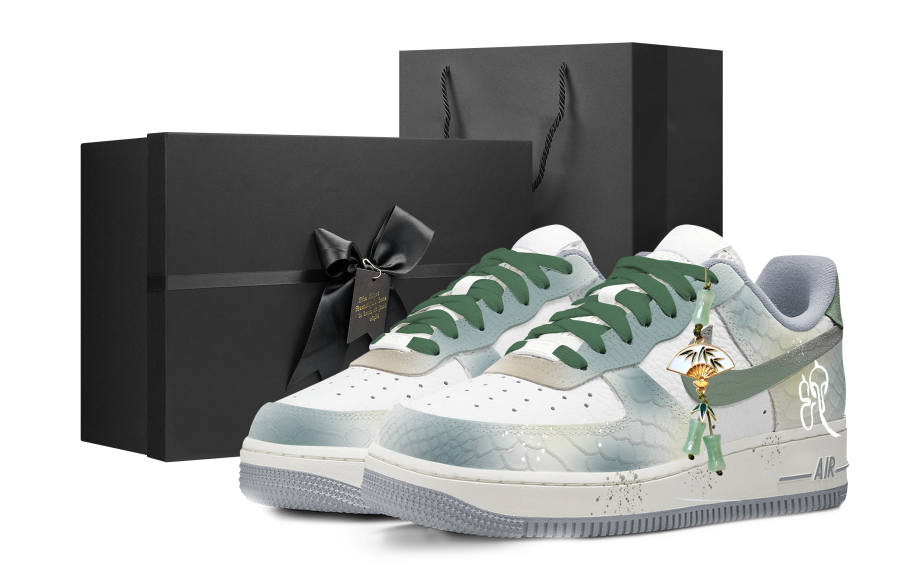 Nike Nike Air Force 1 Skateboard Shoes Women's Low Top Green/White