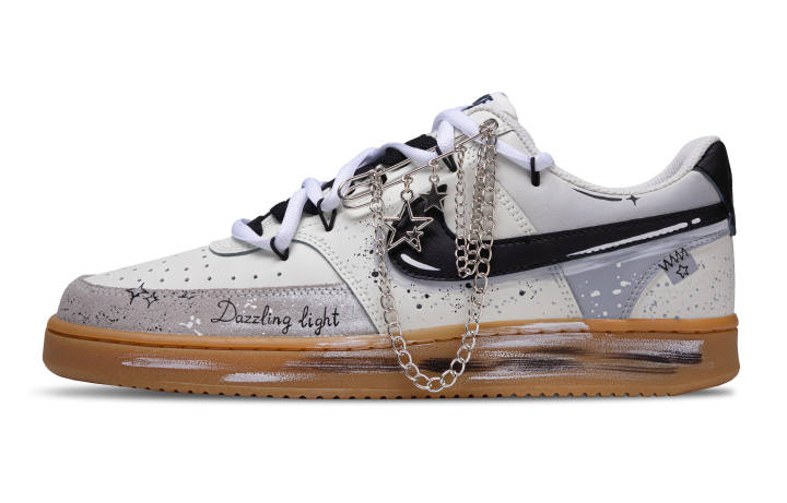Nike Nike Court Vision 1 Steam Starry Sky Low top Skateboard Shoes Men's Gray