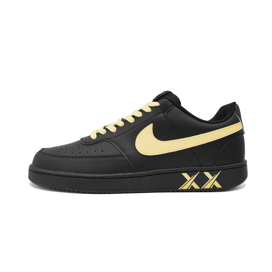 Nike Nike Court Vision 1 South Mountain South Abrasion Resistant Low top Skateboard Shoes Unisex Yellow
