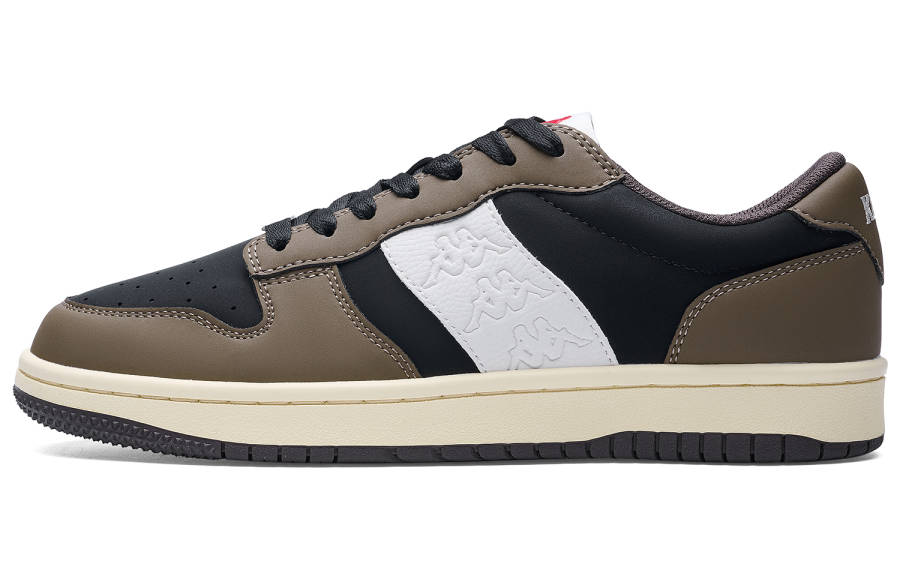 Kappa Back to Back Slip Resistant Abrasion Resistant Low top Skateboard Shoes Unisex Brown