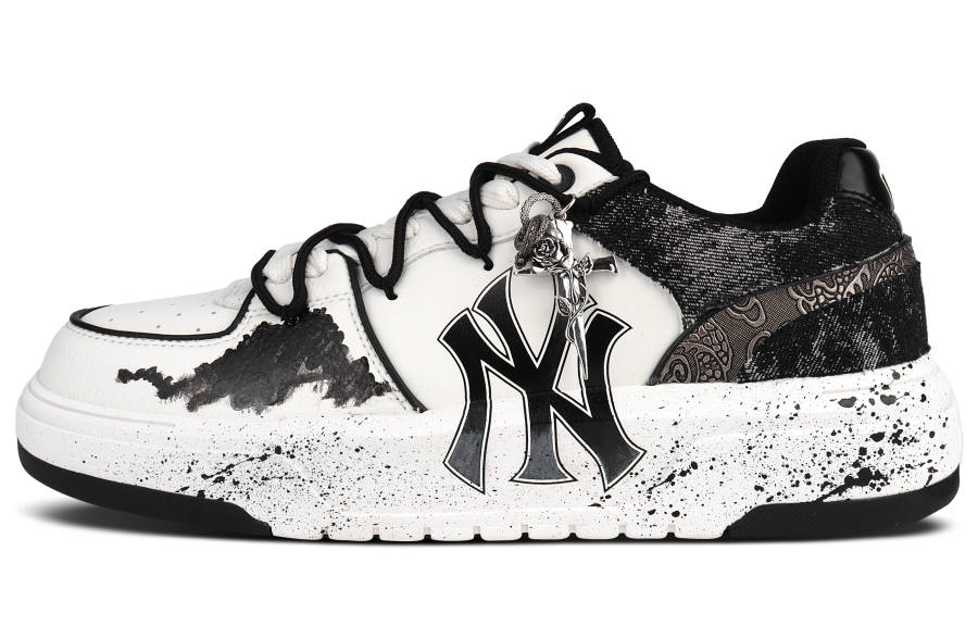 MLB Chunky Liner Ink Shadow Dragon, Premium Preppy Style Pu Low top Skateboard Shoes Unisex