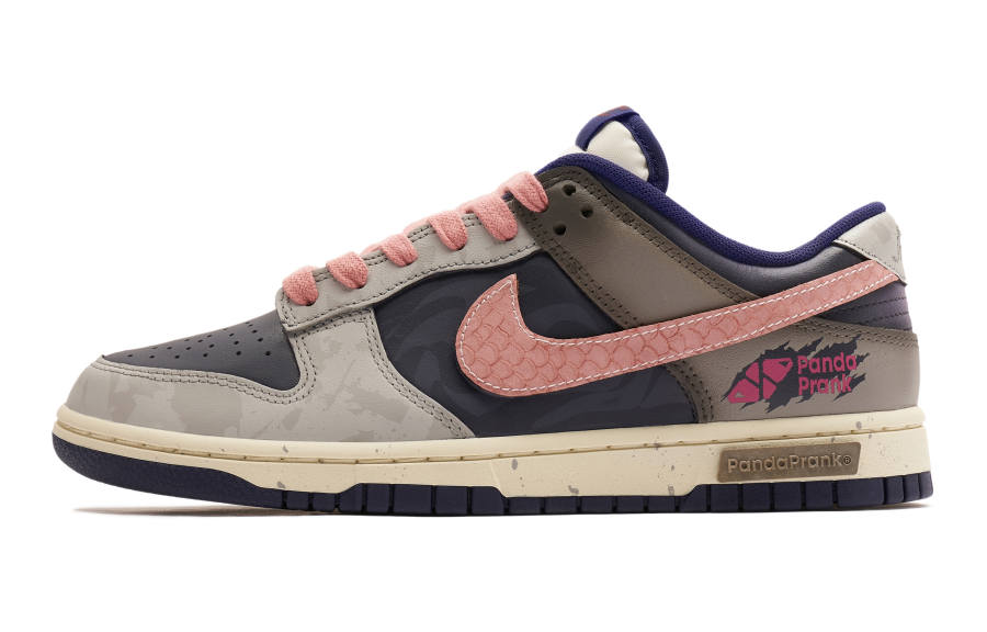 Nike Nike Dunk Low Panda Prank, Pioneer Knight, Heart Of The Sand Comfortable Low top Skateboard Shoes Women's Purple Brown