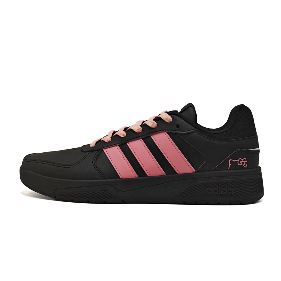 Adidas Neo Courtbeat Cheese Kitten Roll Lightweight Low top Skateboard Shoes Unisex Black Pink