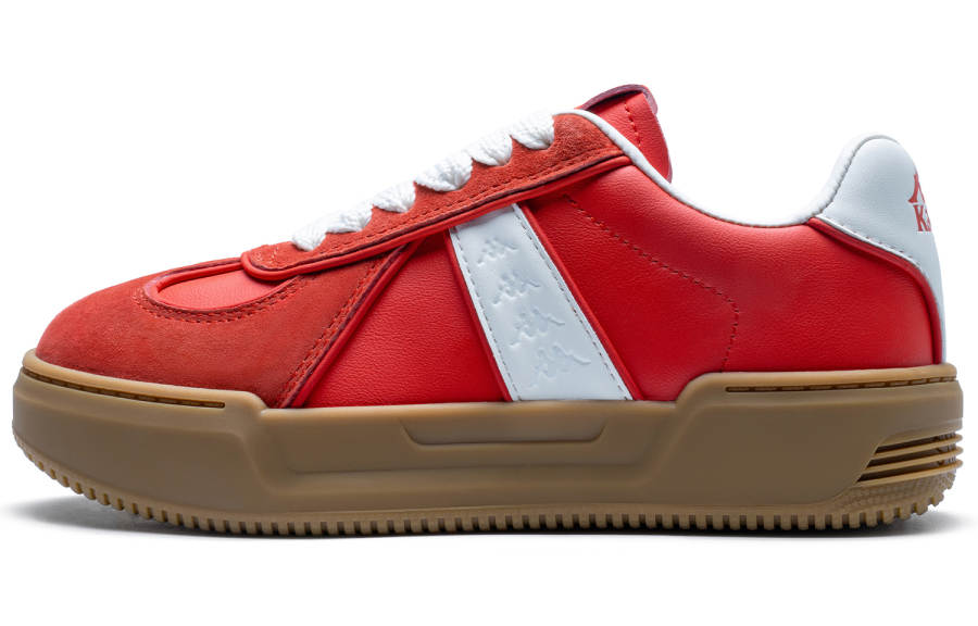 Kappa Back to Back Slip Resistant Abrasion Resistant Low top Skateboard Shoes Women's Red