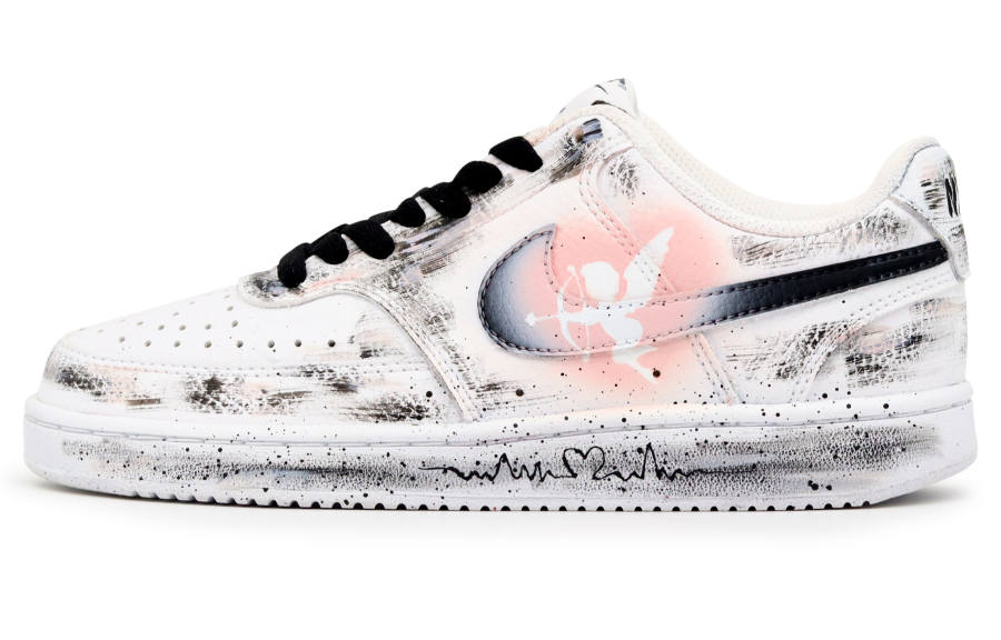Nike Nike Court Vision 1 Skateboard Shoes Men's Low Top White/Pink