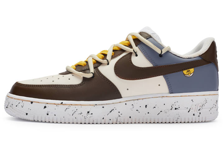 Nike Nike Air Force 1 811 Manufacturing, Pokémon, Elf Ball Low top Skateboard Shoes Men's Brown Gray Pink
