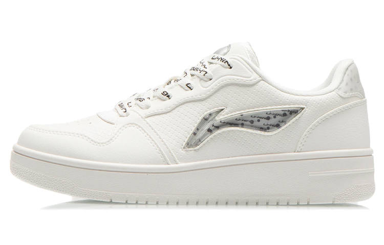 Li-Ning Li Ning Slip Resistant Abrasion Resistant Low top Skateboard Shoes Women's Mist White