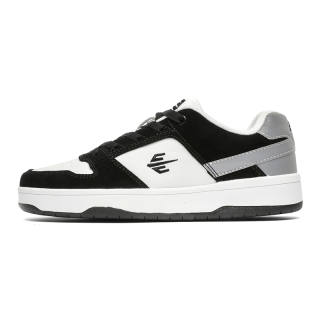 JIANKECHAO Slip Resistant Cushioning Abrasion Resistant Low top Skateboard Shoes Unisex Black White