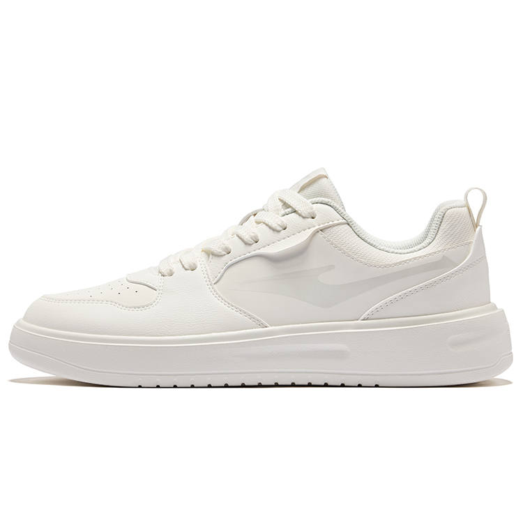 Erke Azure Slip Resistant Abrasion Resistant Low top Skateboard Shoes Men's Microcrystal White