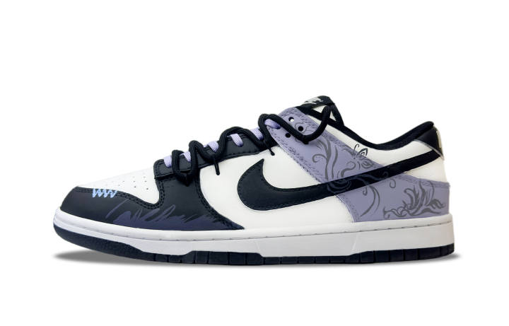 Nike Nike Dunk Phantom Abrasion Resistant Abrasion Resistant Low top Skateboard Shoes Unisex Purple Black