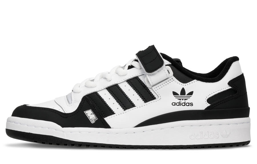 Adidas Originals FORUM Knight Road Abrasion Resistant Low top Skateboard Shoes Unisex Black White