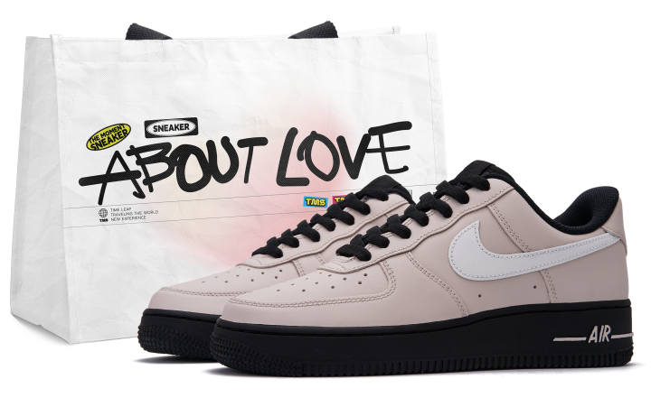 Nike Nike Air Force 1 Abrasion Resistant Low top Skateboard Shoes Unisex Black Pink