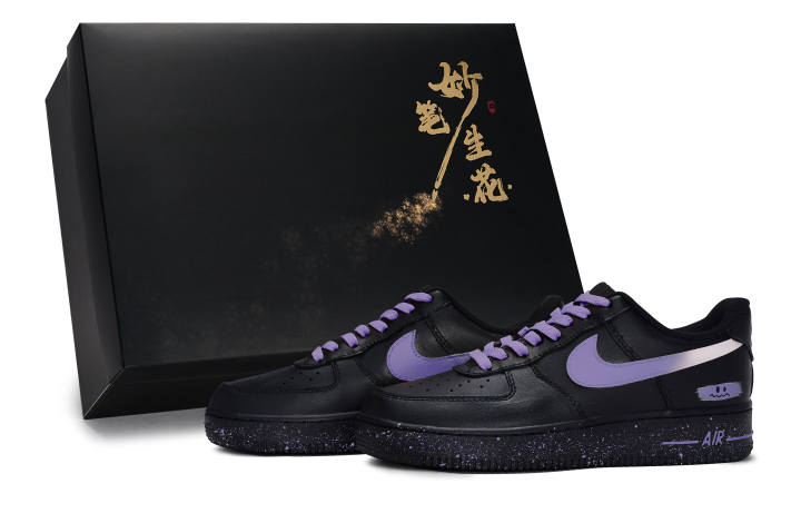Nike Nike Air Force 1 Skateboard Shoes Unisex Low Top Purple