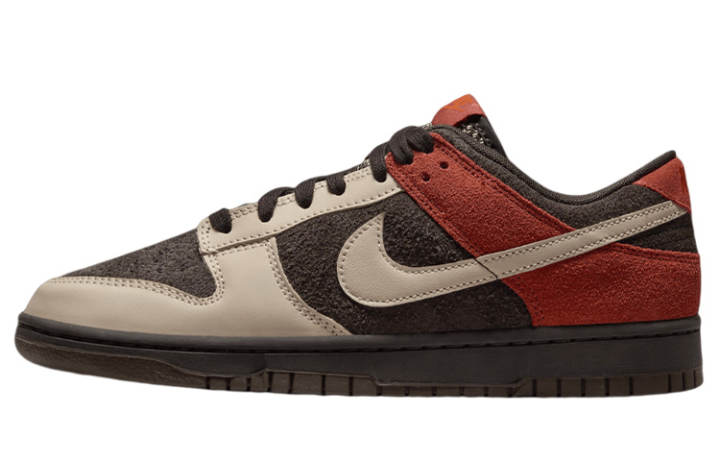 Nike Nike Dunk 'Red Panda' Cushioning, Wear Resistant Low top Skateboard Shoes Men's Gray White Red