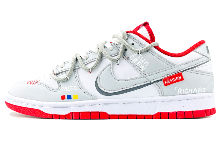 Nike Nike Dunk Abrasion Resistant Abrasion Resistant Low top Skateboard Shoes Unisex Light Gray