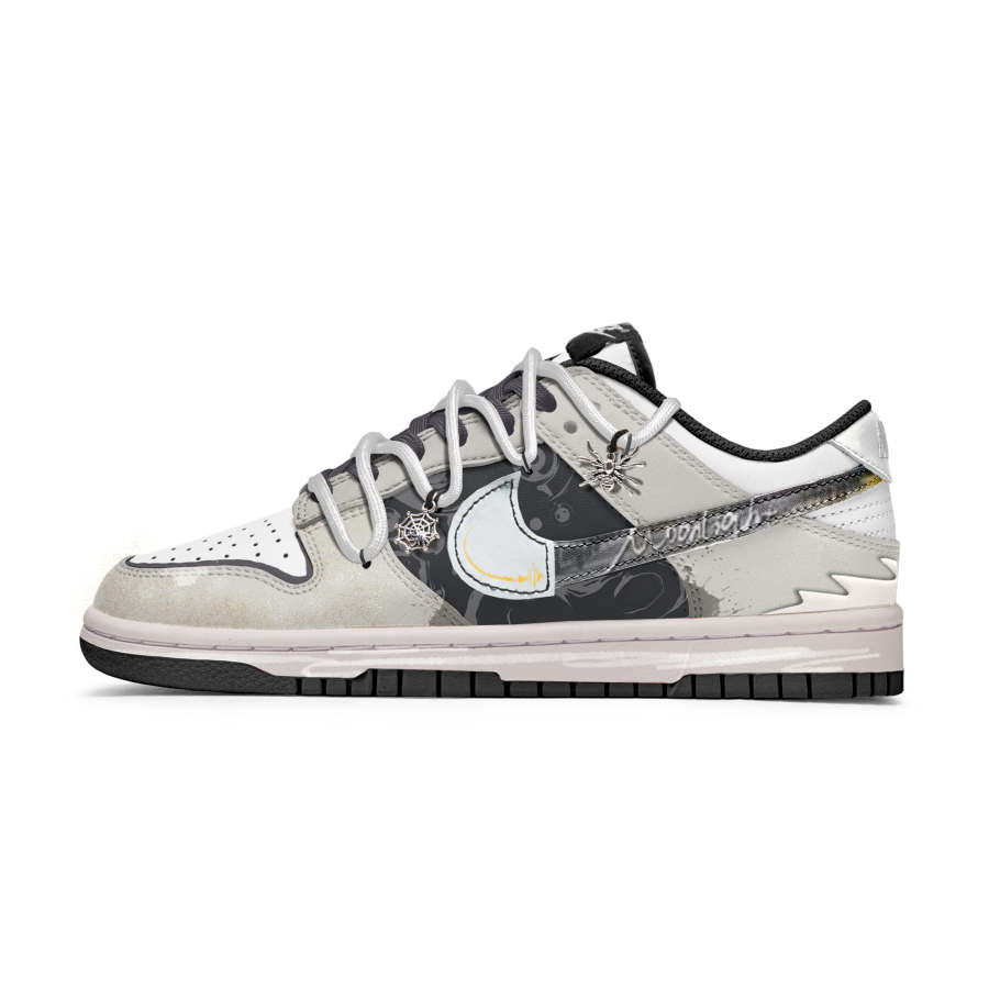 Nike Nike Dunk Slip Resistant Abrasion Resistant Low top Skateboard Shoes Unisex Black Gray