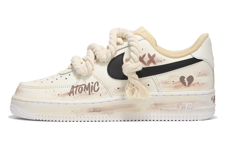 Nike Nike Air Force 1 Low top Skateboard Shoes Men's Beige