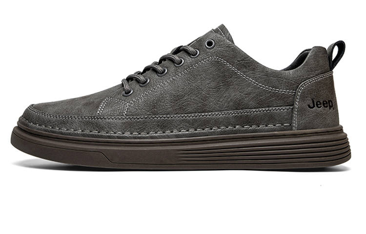 Jeep Low top Skateboard Shoes Men's Gray