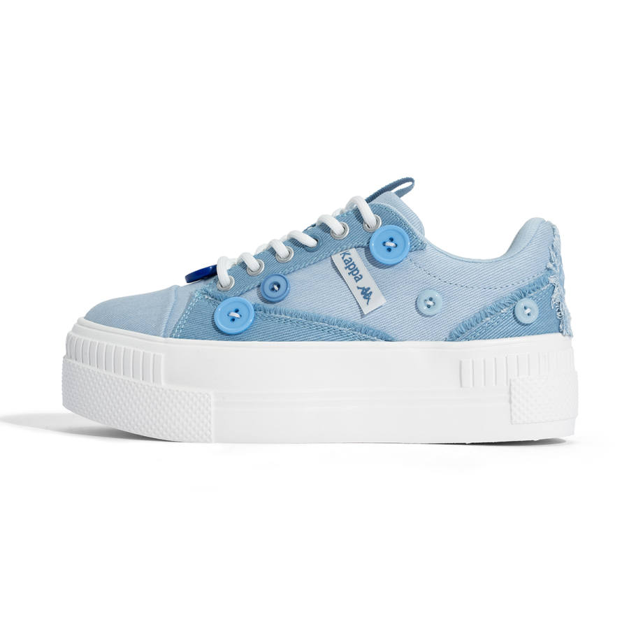 Kappa Intercity Commute Back to Back Height Increasing Lightweight Low top Skateboard Shoes Women's Iceberg Blue