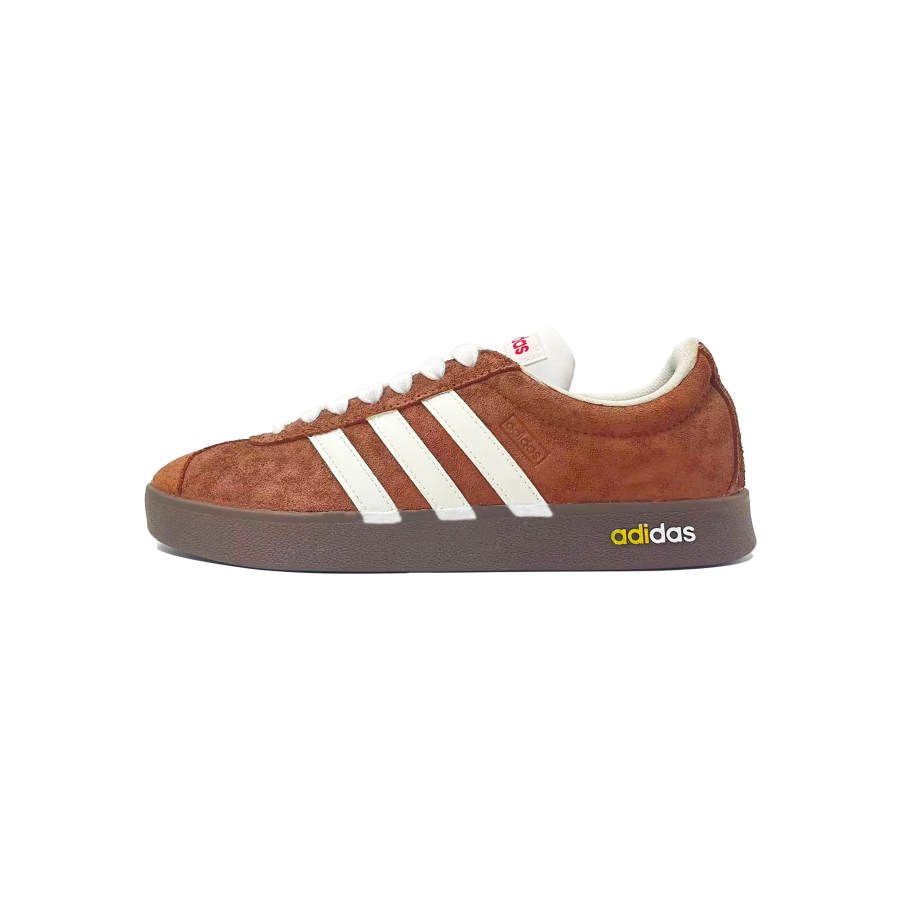Adidas Neo VL Court 2.0 Caramel Melt, Casual Style Lightweight Low top Skateboard Shoes Unisex Brown White