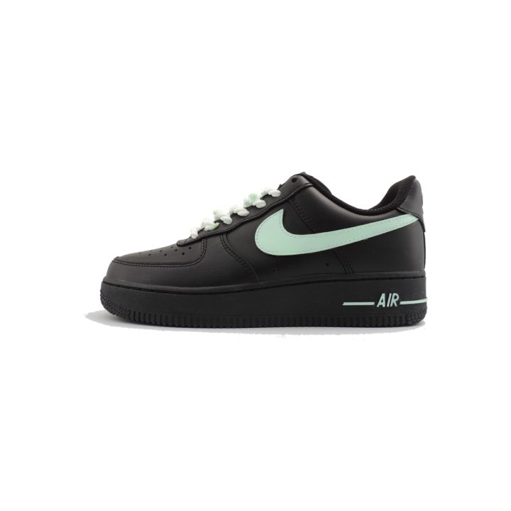 Nike Nike Air Force 1 Glimmering Green Shadow Slip Resistant Slip Resistant Low top Skateboard Shoes Unisex Black Green