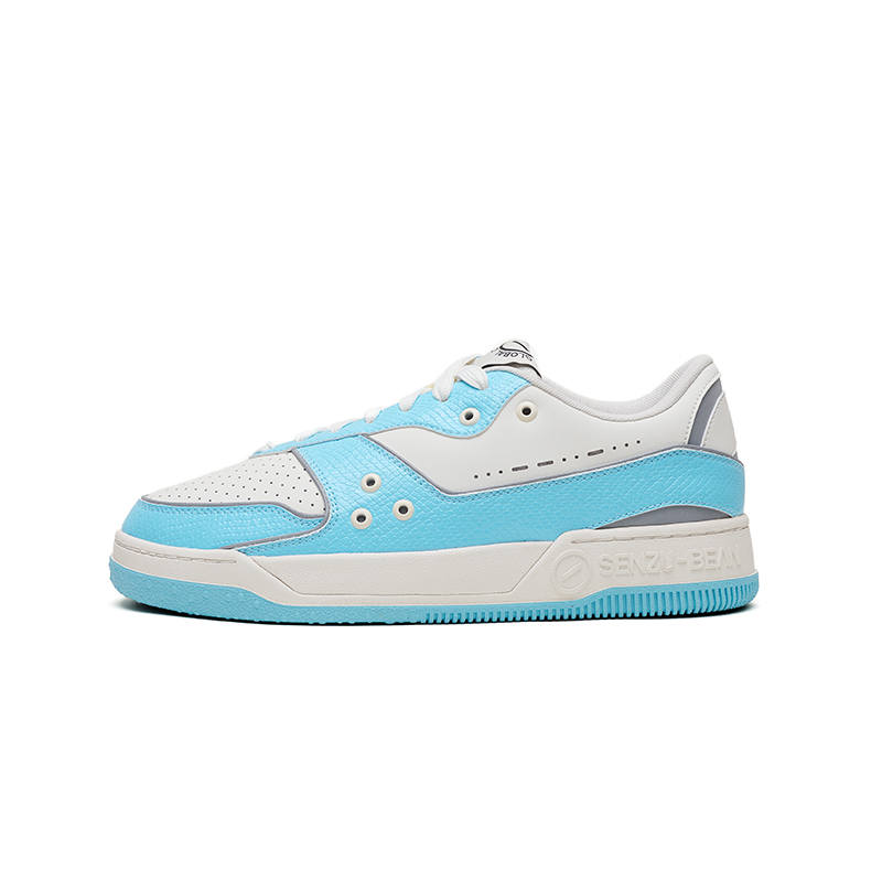 Senzubean Slip Resistant And Breathable Low top SZB Fairy Bean Skateboard Shoes Unisex Carolina Blue