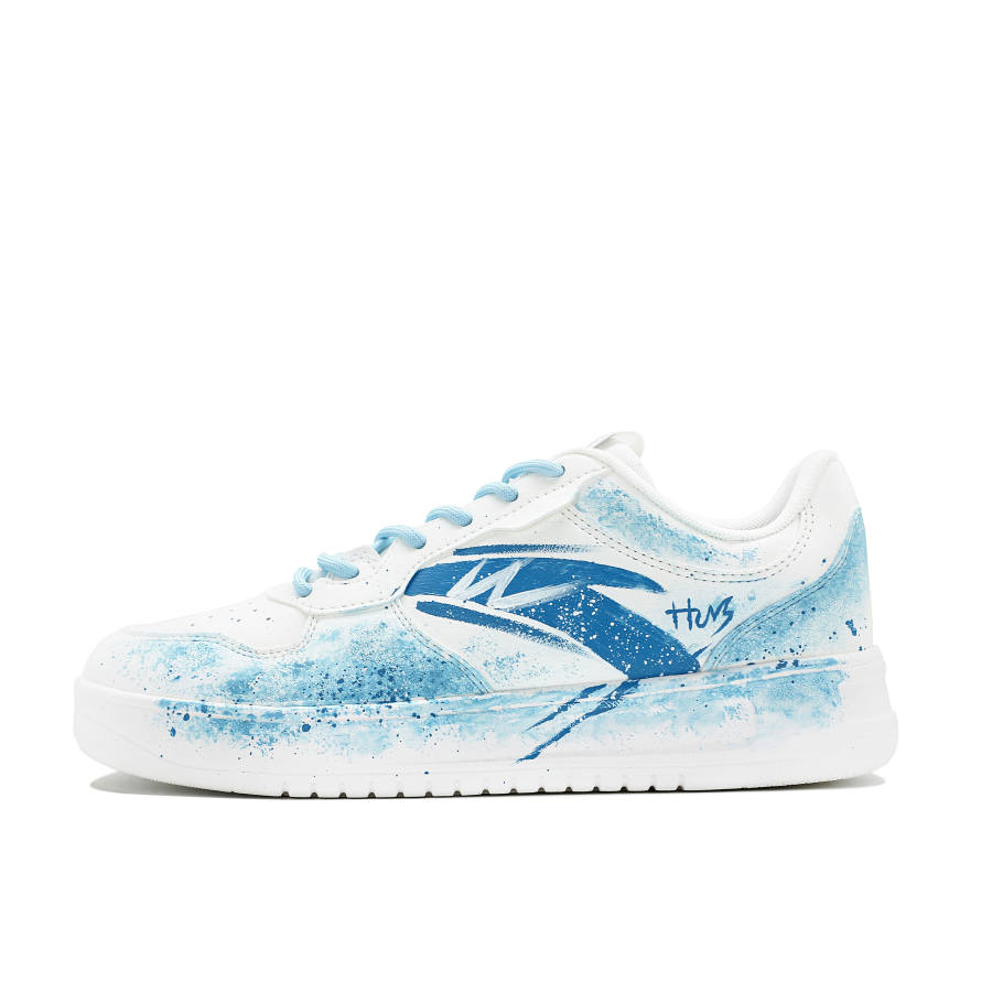 Anta Easy Slip Resistant Abrasion Resistant Low top Skateboard Shoes Men's Sky Blue