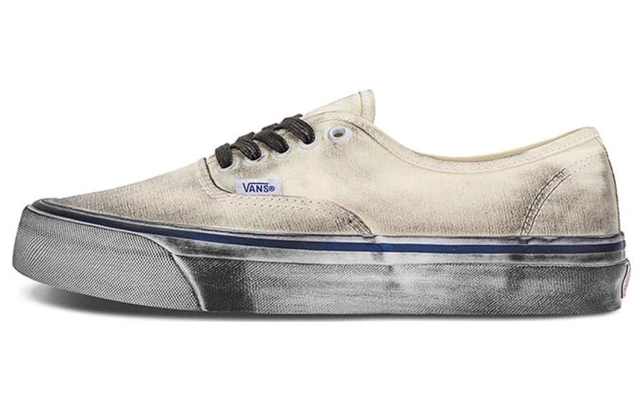 Vans Authentic VAULT OG LX Abrasion Resistant Low top Skateboard Shoes Unisex White Black Blue