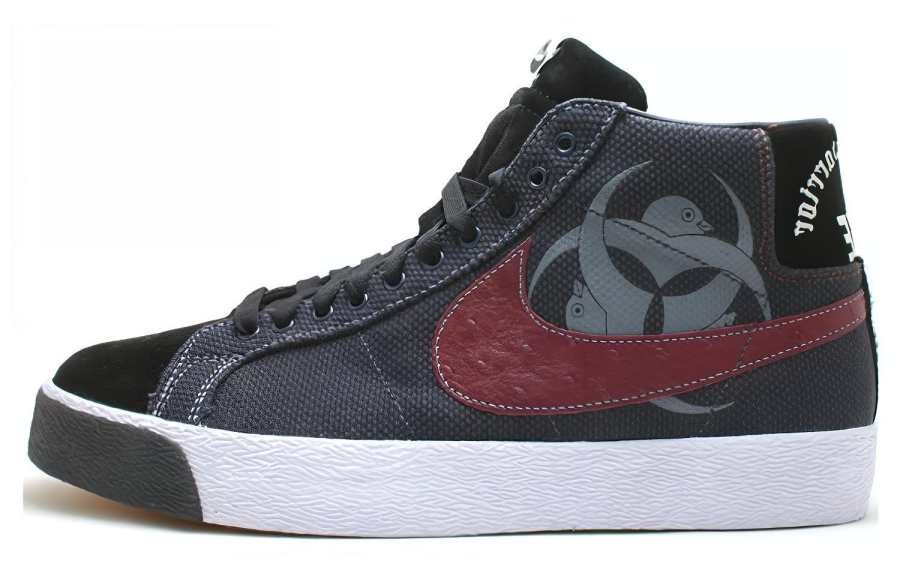 Nike Nike Blazer Slip Resistant Lightweight Non slip Lightweight Mid top Skateboard Shoes Unisex