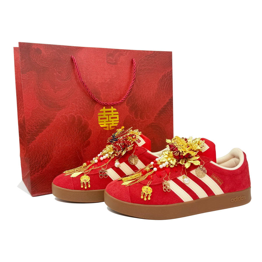 Adidas Adidas Vl Court Classic Dragon, Phoenix, And Crane Chanting, Shopping Bag Cushioning, Wear Resistant Low top