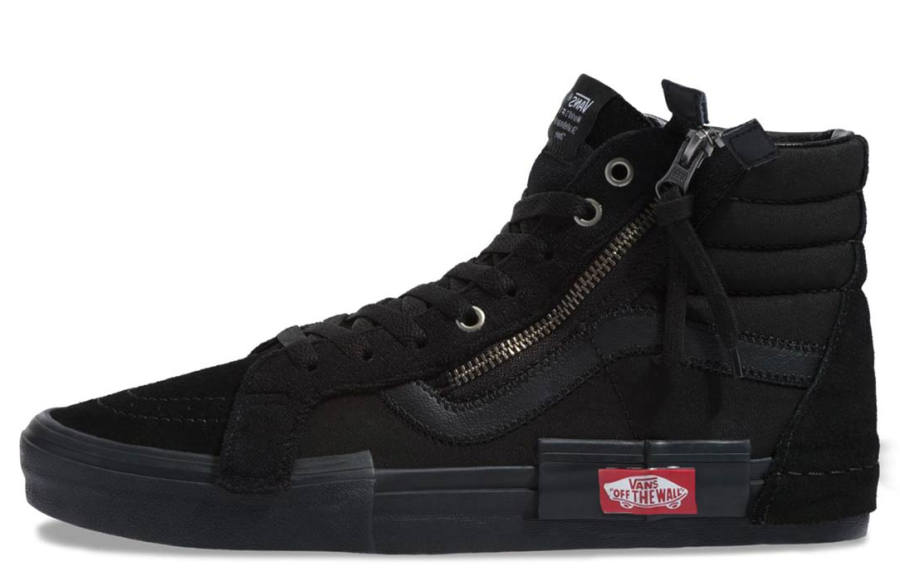 Vans SK8 Reissue Decon Cap High top Skateboard Shoes Unisex Black Warrior