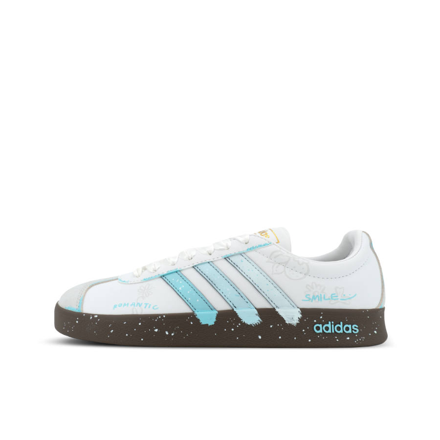 Adidas Adidas Vl Court Classic Gorilla Mischievous XJDD Romantic Tale Low top Skateboard Shoes Women's Blue White