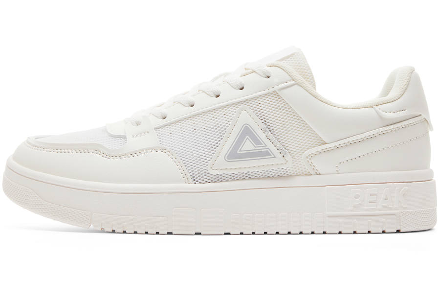 PEAK Air Force 1 Slip Resistant, Abrasion Resistant, Lightweight, Breathable Low top Skateboard Shoes Men's Ivory