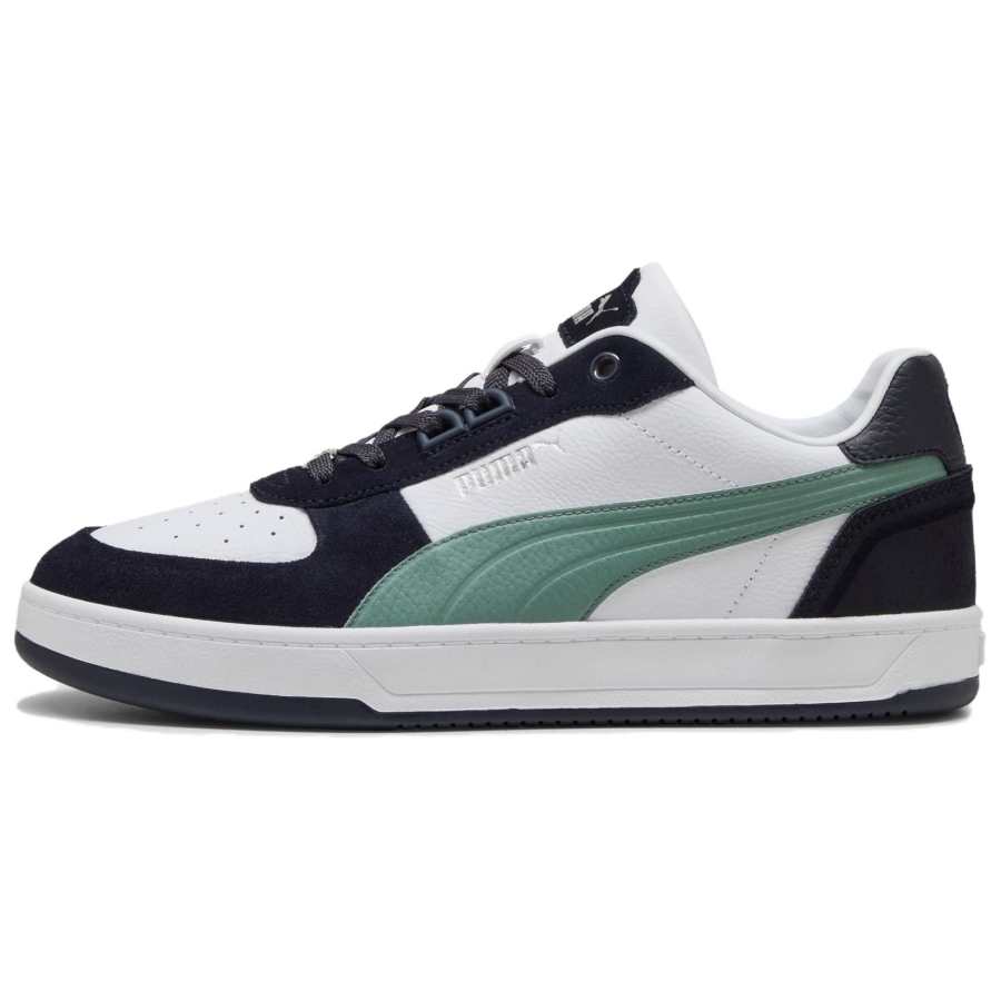 PUMA Caven 2.0 Abrasion Resistant Low top Skateboard Shoes Unisex White Green