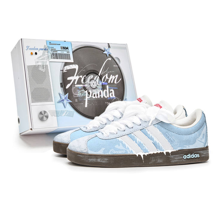 Adidas Adidas VL COURT 2.0 Free Panda, Box, Training Cone Slip Resistant And Breathable Slip Resistant And Breathable Low top