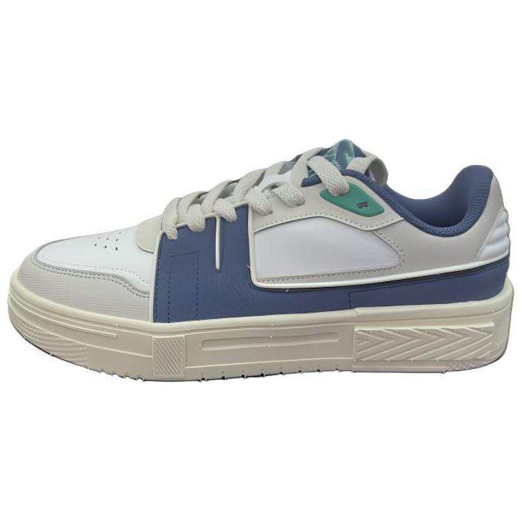 Erke Comfortable Wear resistant And Lightweight Low top Skateboard Shoes Men's White Blue