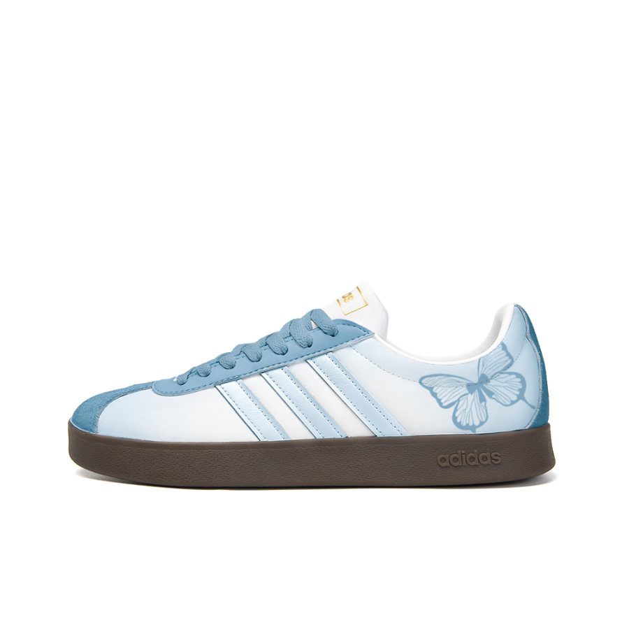 Adidas Neo VL Court 2.0 Almost Midnight Slip Resistant Abrasion Resistant Low top Skateboard Shoes Unisex Sky Blue