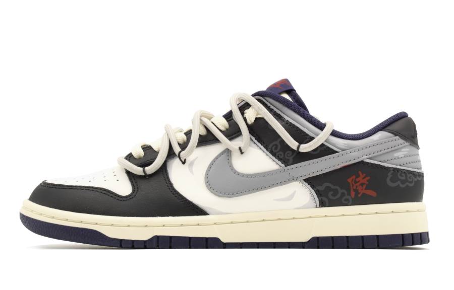 Nike Nike Dunk Slip Resistant Abrasion Resistant Low top Skateboard Shoes Men's Black