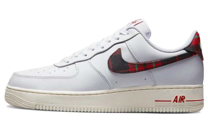 Nike Nike Air Force 1 Low '07 LV8 Tartan Plaid White University Red