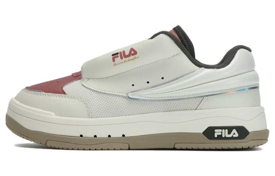 FILA Mix Comfortable Thermal Cushioning Thermal Cushioning Low top Skateboard Shoes Women's Milk White