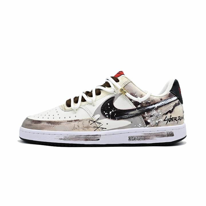 Nike Nike Court Vision Autumn Maple In The Rain Synthetic Leather Slip Resistant Abrasion Resistant Low top Skateboard Shoes