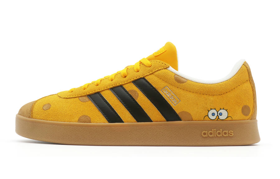 Adidas Adidas Vl Court Classic Low top Skateboard Shoes Unisex Yellow
