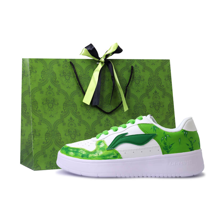 Li-Ning Li Ning Floating Boat Abrasion Resistant, Lightweight, And Breathable Low top Skateboard Shoes Unisex Green
