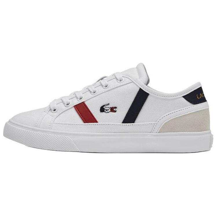 LACOSTE Fabric Low top Skateboard Shoes Women's White