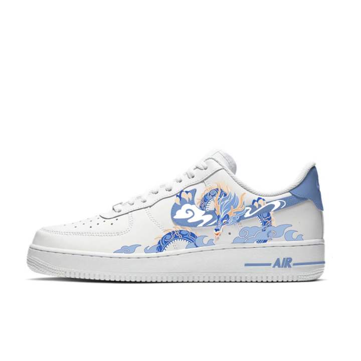 Nike Nike Air Force 1 Air Force 1 Slip Resistant Abrasion Resistant Low top Skateboard Shoes Unisex White