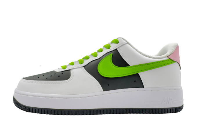 Nike Nike Air Force 1 Low top Skateboard Shoes Unisex Black White Green