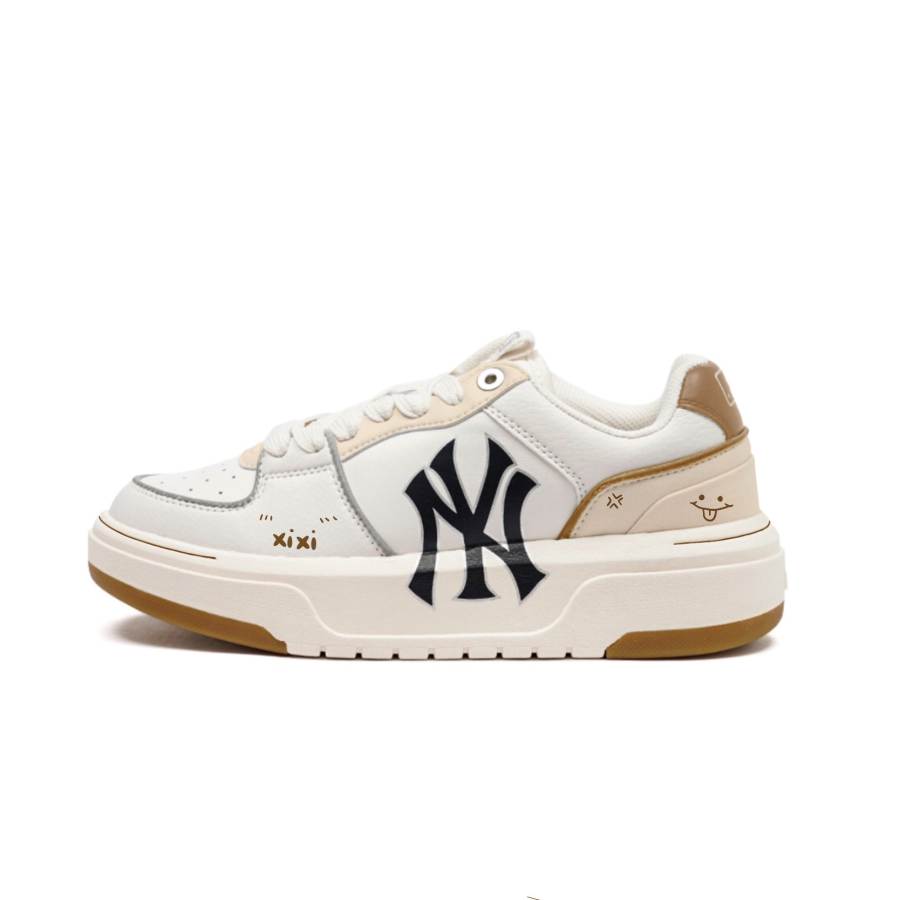 MLB MLB Chunky Liner Skateboard Shoes Unisex Low Top Light Brown, White