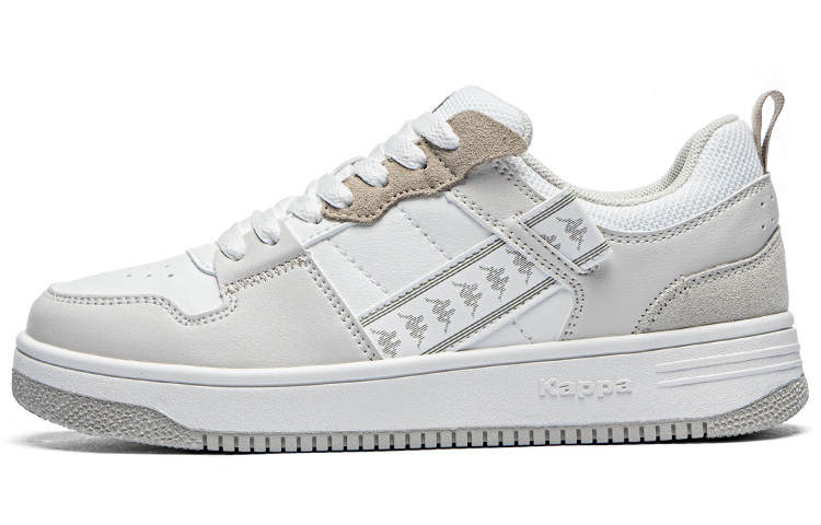 Kappa Breathable And Slip Resistant Breathable And Slip Resistant Low top Skateboard Shoes Women's Gray White